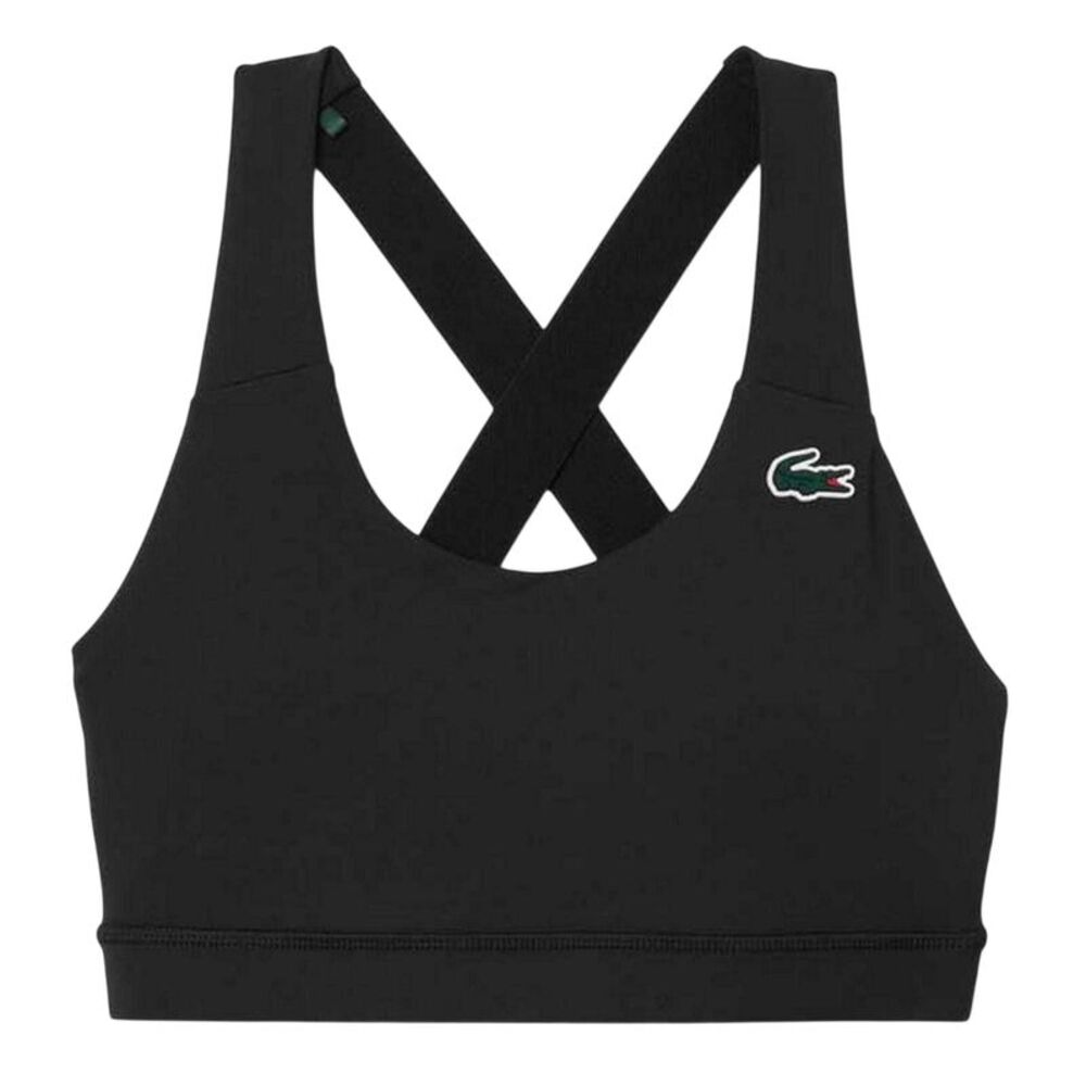 Lacoste Womens/Ladies Stretch Breathable Bralette / Black